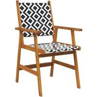 Berkfield Home Stable Garden Chairs 4 pcs Solid Acacia Wood in Brown