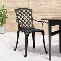 Berkfield Home Beautiful Garden Chairs 6 pcs Cast Aluminium Black