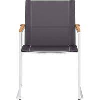 Berkfield Home Classic Garden Chairs 4 pcs Textilene & Stainless Steel Grey
