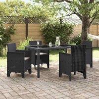 Berkfield Home Modern Garden Chair Set of 4 Anthracite, Taupe Polypropylene Resin
