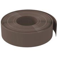 Berkfield Home Durable Garden Edging Brown 10 m 15 cm Polyethylene