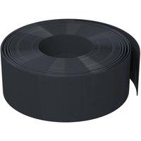 Berkfield Home Durable Garden Edging Black 10 m 20 cm Polyethylene