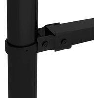 Berkfield Home Durable Garden Fence with Spear Top Steel in Black
