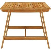 Berkfield Home Durable Garden Dining Table 88x88x74 cm Solid Acacia Wood in Brown | Size: 88 x 88 x 74 cm
