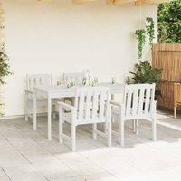 Berkfield Home Elegant Garden Dining Chairs 4 pcs White 65, 5x55, 5x88 cm HDPE