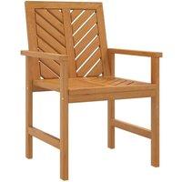 Berkfield Home Beautiful Garden Dining Chairs 3 pcs Solid Wood Acacia in Brown