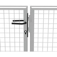 Berkfield Home Durable Garden Gate Galvanised Steel 415x250 cm Silver
