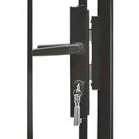 Berkfield Home Elegant Garden Gate Steel 1x2 m Black