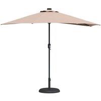 Berkfield Home Modern Garden Parasol Taupe Medium Fabric