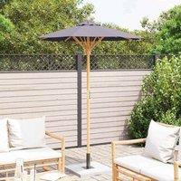 Berkfield Home Classic Garden Parasol Dark Grey 150x210 cm Bamboo