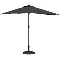Berkfield Home Modern Garden Parasol Black 280 cm diameter Fabric