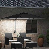 Berkfield Home Traditional Garden Parasol Black 248, 5 x 247, 5 x 119 cm Fabric