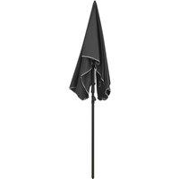 Berkfield Home Durable Garden Parasol with Pole 200x130 cm Anthracite in Black