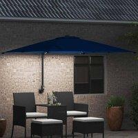 Berkfield Home Traditional Garden Parasol Azurblau 2.5 x 2.5 m Fabric in Blue