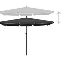 Berkfield Home Durable Garden Parasol with Pole 210x140 cm Anthracite in Black