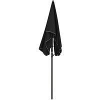 Berkfield Home Durable Garden Parasol with Pole 200x130 cm Black