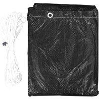 Berkfield Home Durable Garden Furniture Cover 12 Eyelets 250x250x70 cm in Black | Size: 250 x 250 x 70 cm