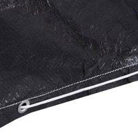 Berkfield Home Durable Garden Furniture Cover 10 Eyelets 205x90 cm in Black
