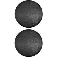 Berkfield Home Durable Garden Furniture Covers 2 pcs 10 Eyelets 260x90 cm Round in Black | Size: 260x90 cm