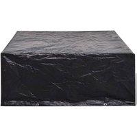 Berkfield Home Durable Garden Furniture Covers 2 pcs 10 Eyelets 260x260x90 cm in Black | Size: 260 x 260 x 90 cm