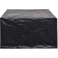 Berkfield Home Durable Garden Furniture Covers 2pcs 6 Person Poly Rattan 172x113cm in Black | Size: 172x113 cm