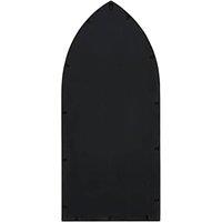 Berkfield Home Decorative Garden Mirror Black 70x30 cm Iron for Outdoor Use