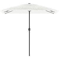 Berkfield Home Durable Garden Parasol with Steel Pole White 248x248x248 cm | Size: 248 x 248 x 248 cm