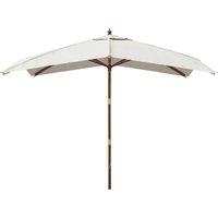 Berkfield Home Durable Garden Parasol with Wooden Pole Sand 300x300x273 cm in Natural | Size: 300 x 300 x 273 cm