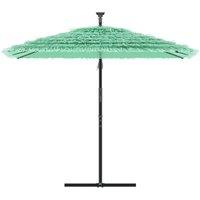 Berkfield Home Durable Garden Parasol with Steel Pole Green 246x246x230 cm | Size: 246 x 246 x 230 cm