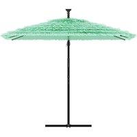 Berkfield Home Durable Garden Parasol with Steel Pole Green 269x269x235 cm in Light Green | Size: 269 x 269 x 235 cm