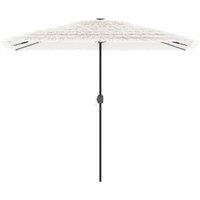 Berkfield Home Durable Garden Parasol with Steel Pole White 300x200x250 cm | Size: 300 x 200 x 250 cm