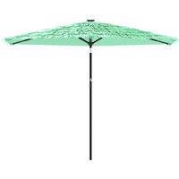Berkfield Home Durable Garden Parasol with Steel Pole Green 288x288x225 cm | Size: 288 x 288 x 225 cm