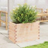 Berkfield Home Decorative Garden Planter 70x40x45.5 cm Solid Wood Pine in Natural