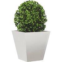 Berkfield Home Durable Garden Planter 30x30x30 cm Stainless Steel in Silver | Size: 30 x 30 x 30 cm