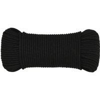 Berkfield Home Durable Work Rope Black 5 mm 500 m Polyester