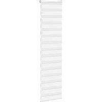 Berkfield Home Elegant Zebra Blind White 65x230 cm Fabric Width 60.9 cm Polyester
