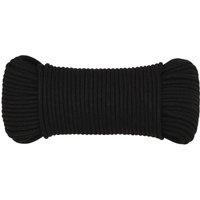 Berkfield Home Durable Work Rope Black 3 mm 500 m Polyester
