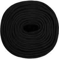 Berkfield Home Durable Work Rope Black 8 mm 100 m Polyester