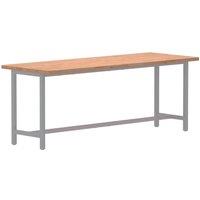 Berkfield Home Beautiful Workbench Top 150x55x2.5 cm Solid Wood Beech in Natural