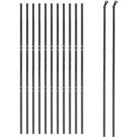 Berkfield Home Durable Wire Mesh Fence Anthracite 1.8x25 m Galvanised Steel in Black