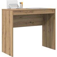Berkfield Home Elegant Writing Desk Artisan oak Particle board Medium Durable in Brown