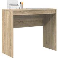 Berkfield Home Modern Writing Desk Sonoma Oak Engineered Wood 90 x 40 x 76 cm in Light Tan