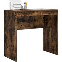 Berkfield Home Stunning Writing Desk Smoked oak Engineered wood Compact Writing Desk in Brown