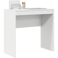 Berkfield Home White Writing Desk White MDF 80 x 40 x 76 cm Simple Writing Desk