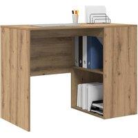 Berkfield Home Durable Writing Desk Artisan oak Chipboard Medium Sleek Writing Desk in Brown