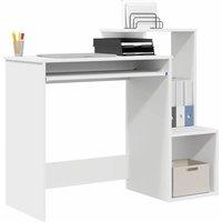 Berkfield Home Modern White Computer Desk White Chipboard Standard Storage
