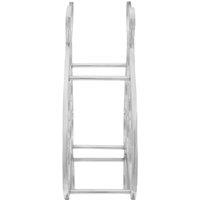 Berkfield Home Elegant Wine Rack Silver 38 x 33 x 13 cm Aluminium