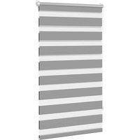 Berkfield Home Elegant Zebra Blind 90 x 150 cm Grey