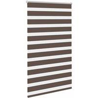 Berkfield Home Elegant Zebra Blind 80 x 175 cm Coffee in Brown