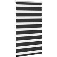 Berkfield Home Elegant Zebra Blind 50 x 100 cm Black